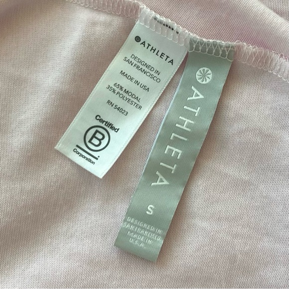Athleta - Waterfall Front LS Top - Size Small - Delicate Pink NWT - Picture 7 of 16